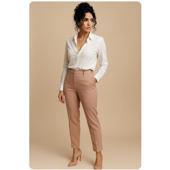 As By DF Straight Leg Trousers NWOT Dress Pants Retail $159 Womens Size 6 - Picture 1 of 6